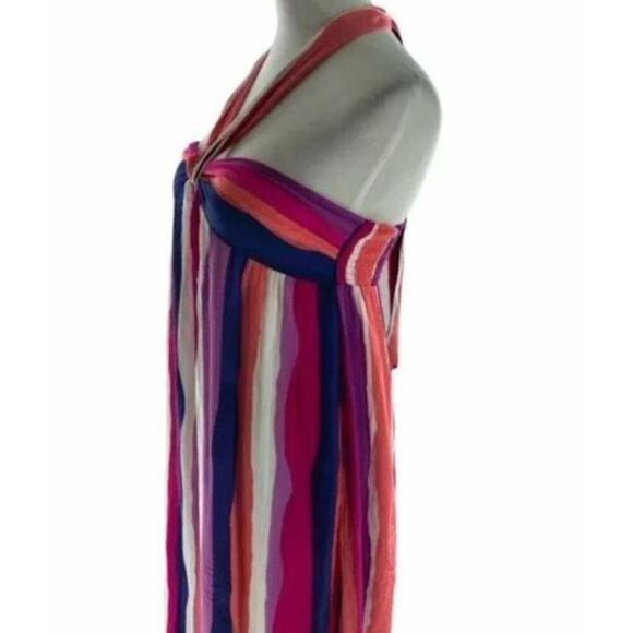 Forever 21 Contemporary Womens Beachy Rainbow Multicolor Maxi Dress Size Small - Picture 3 of 8
